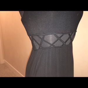 Black High Low dress with cut outs